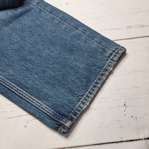 Madewell Darted Barrel Leg Jeans Medium Irmo Wash Button Fly Baggy Ankle 28 - Picture 10 of 13